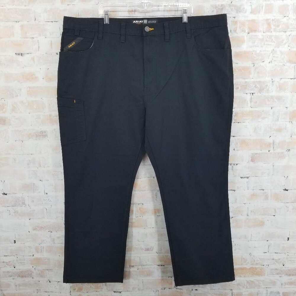 Ariat Rebar M4 Relaxed Fit Straight Leg Mens Jeans Black 46 x 30 Work Utility